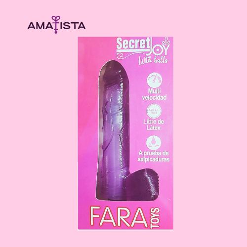 Vibrador SECRET JOY con testículos